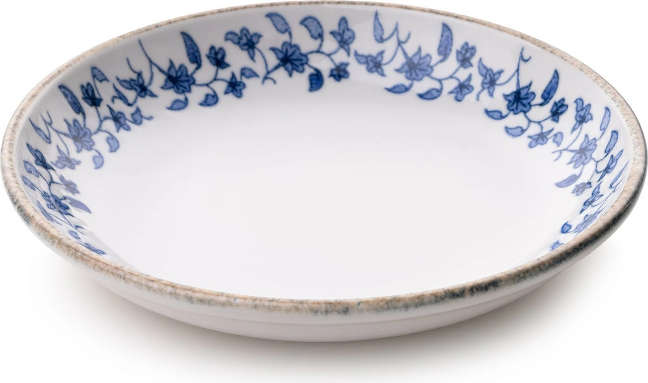 Set darke prej porcelani, 18 pjesë, Hermia Concept, BNEO18Y4890726, ngjyrë kaltër dhe e bardhë