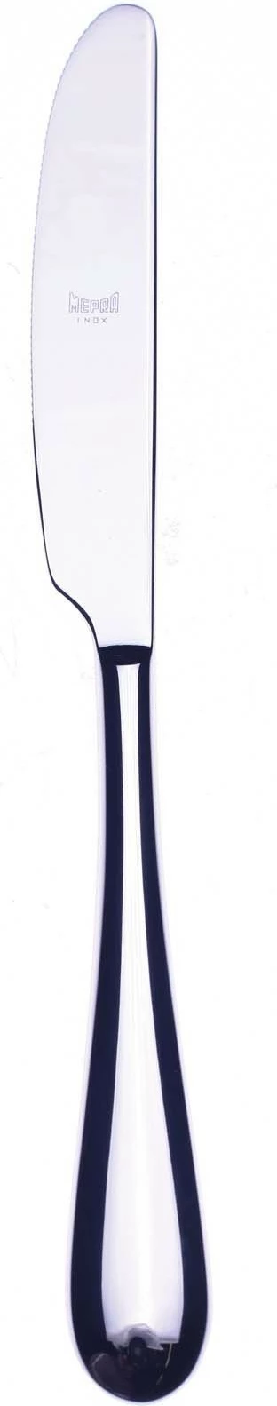 thikë tavoline, Mepra Natura, inoks 18/10 4 mm, teh me mikro-serracion, dorezë e plotë, i përshtatshëm për enëlarëse, argjendtë