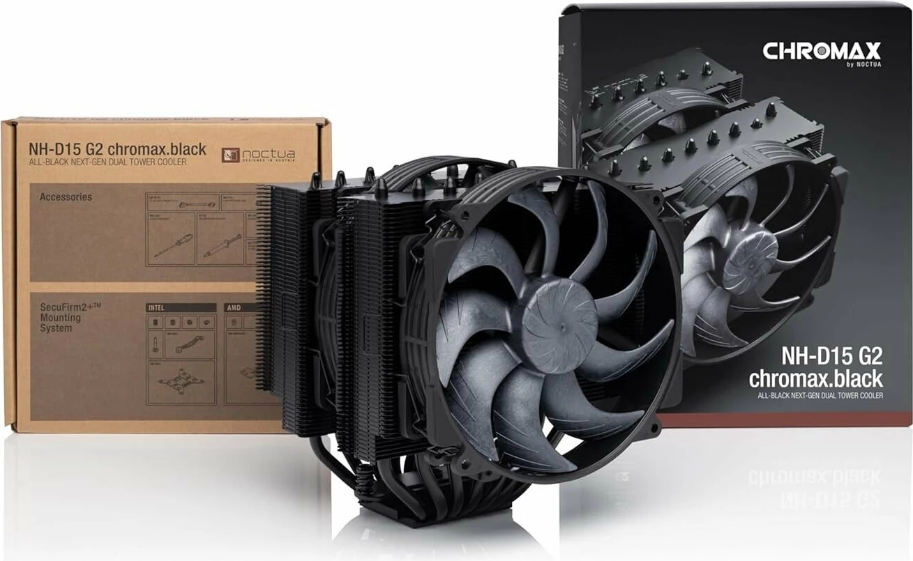 Ftohës CPU Noctua NH-D15 G2 chromax.black 2x140mm, i zi