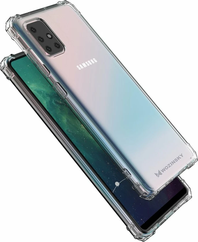 Mbështjellës Wozinsky Anti Shock për Samsung Galaxy A72, transparent
