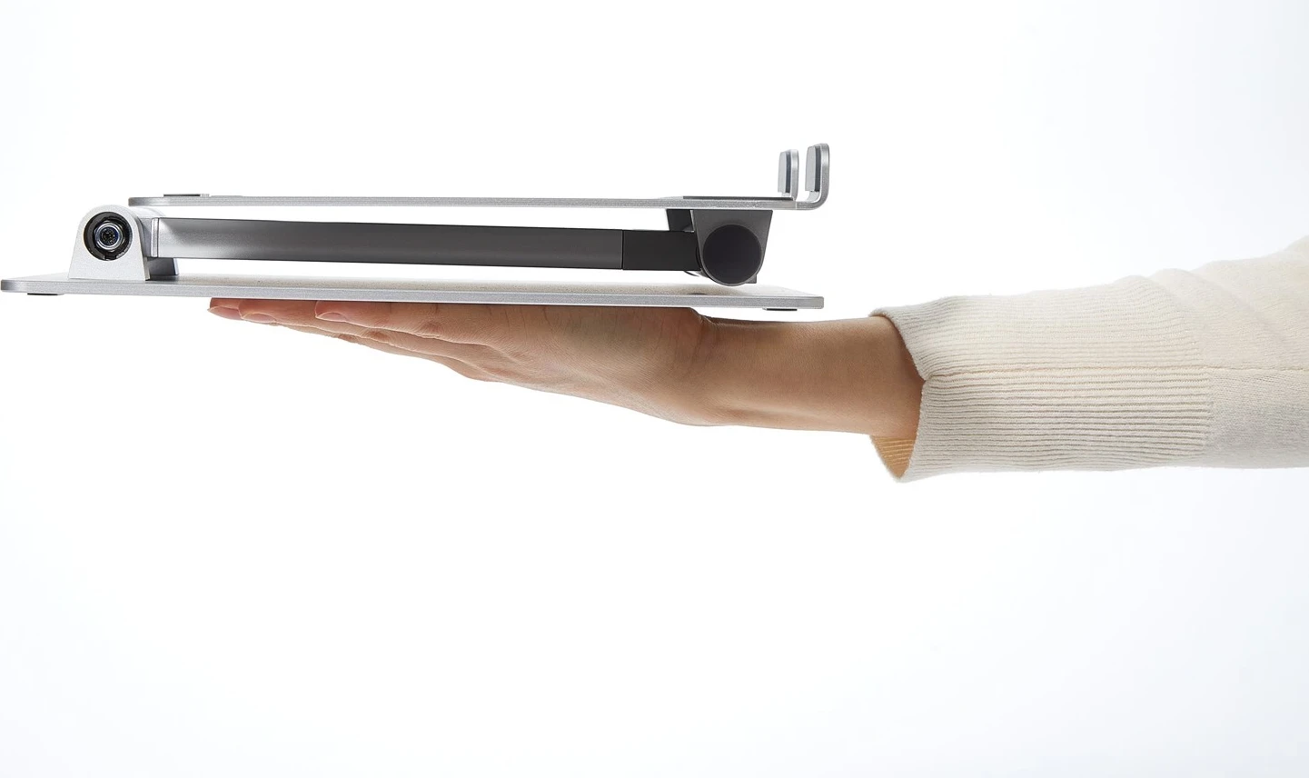 Mbajtëse për laptop POUT Eyes3 Lift, alumin, argjend/hiri