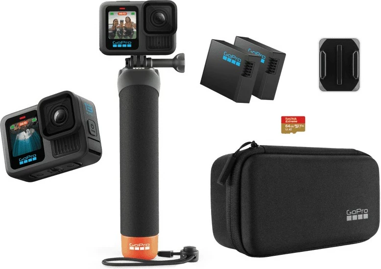 Kamerë aksion GoPro HERO13 Black Pack, 64GB, 5.3K Ultra HD, e zezë