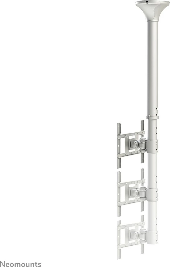 Mbajtës tavani për monitor/TV Newstar FPMA-C200, 10-40 inç, rrotullim 360°, rregullim lartësie, argjendtë