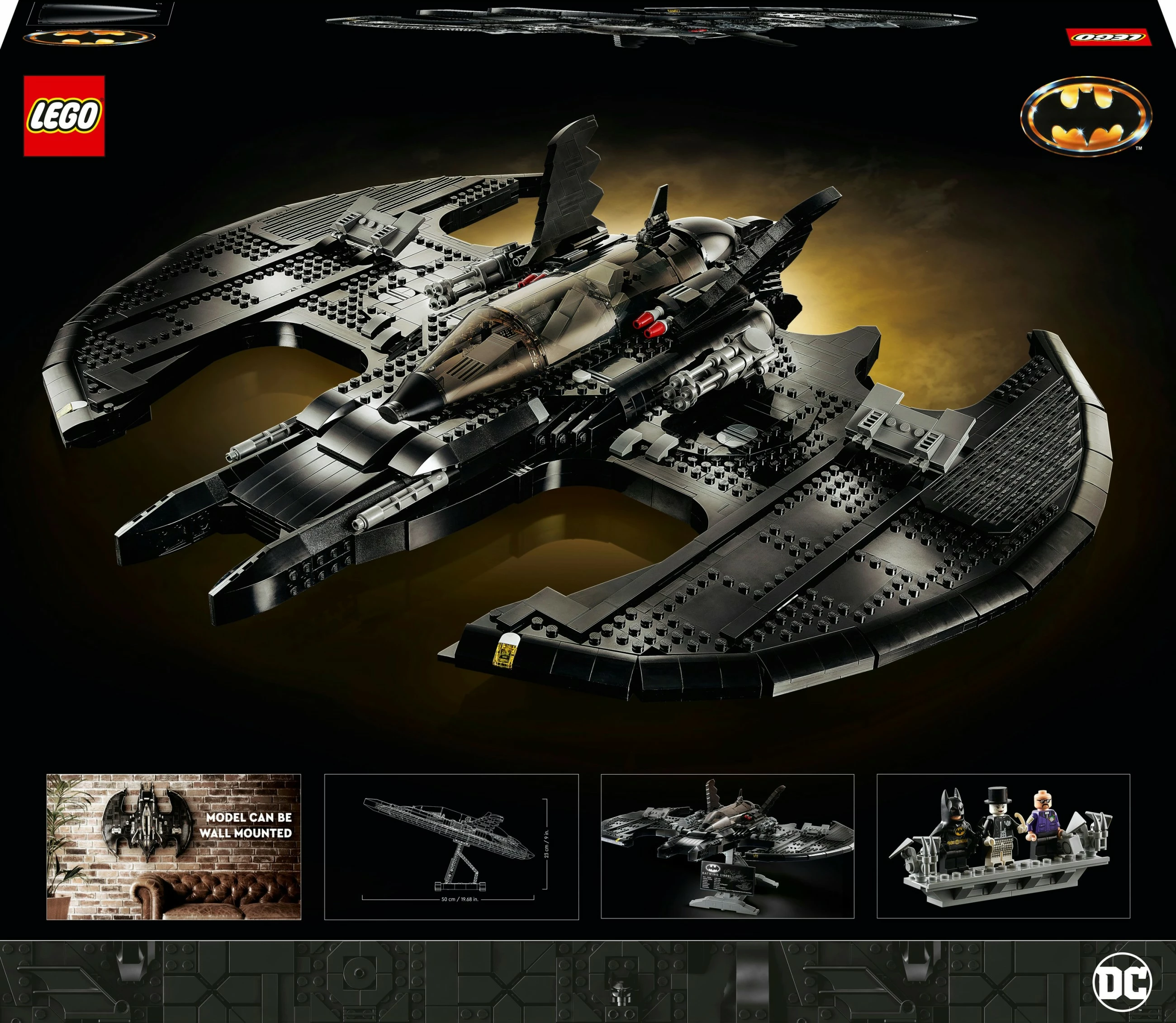 Set ndërtimi LEGO DC Comics Super Heroes 1989 Batwing, 2363 copë, plastikë, shumëngjyrësh