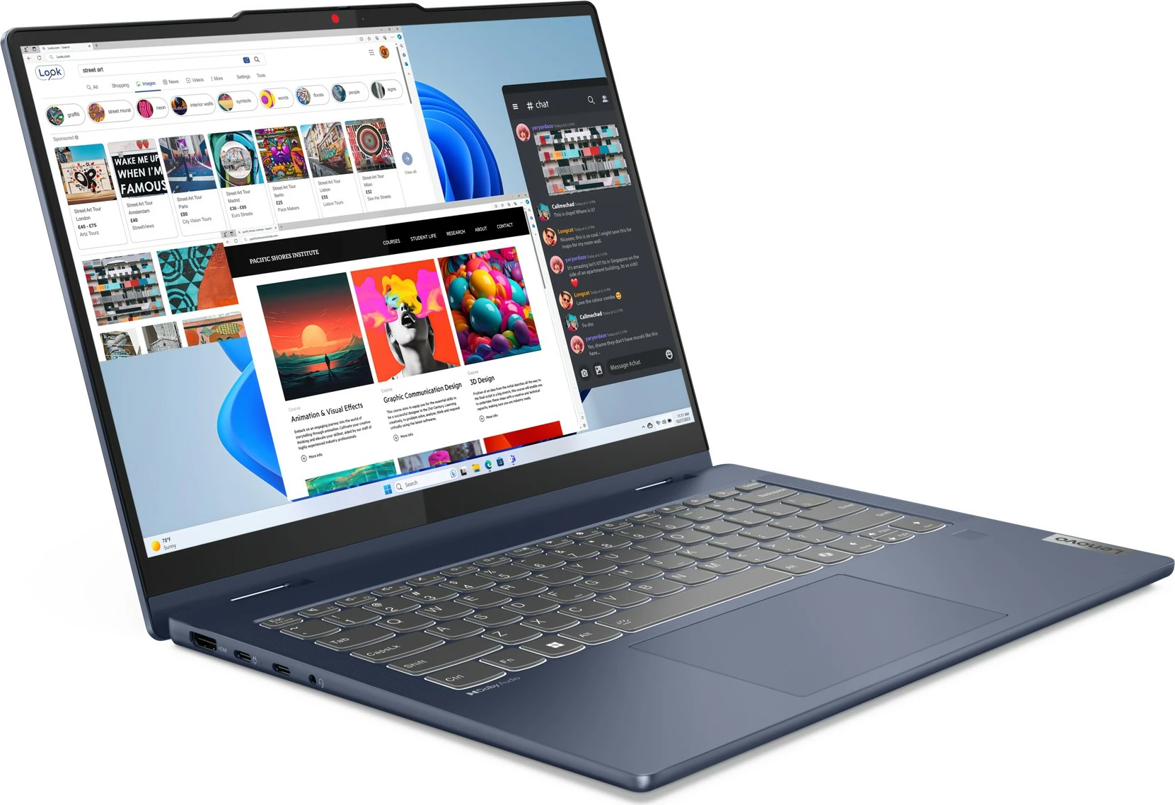 Laptop Lenovo IdeaPad 5 14IRH9, i5, 16GB, 512GB, 14 inç, blu