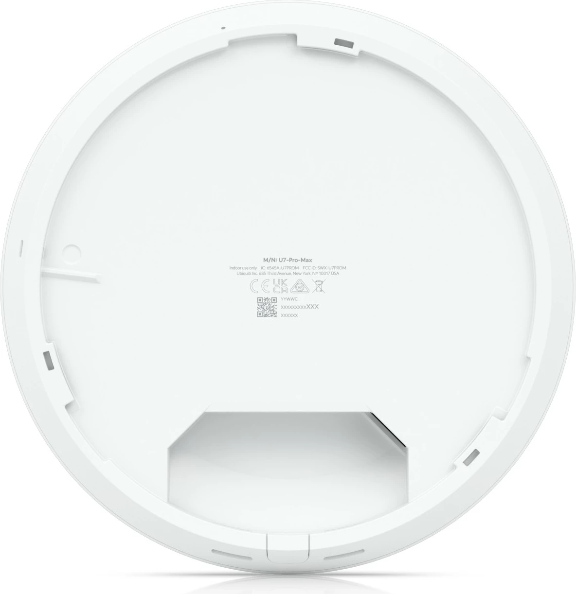 Access Point Ubiquiti U7 Pro Max, 5700 Mbit/s, 2.4 GHz, 5 GHz, 6 GHz, e bardhë