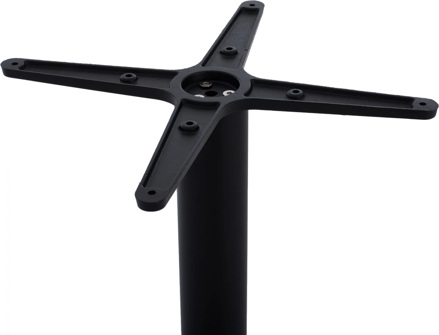 Bazë metalike për bar, lartësi mesatare, ngjyrë e zezë mat, FH472, 46x46 cm, Φ49x94 cm