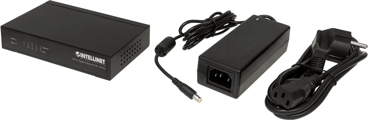 Intellinet 561228 Switch Gigabit PoE+ 5x RJ45 60W