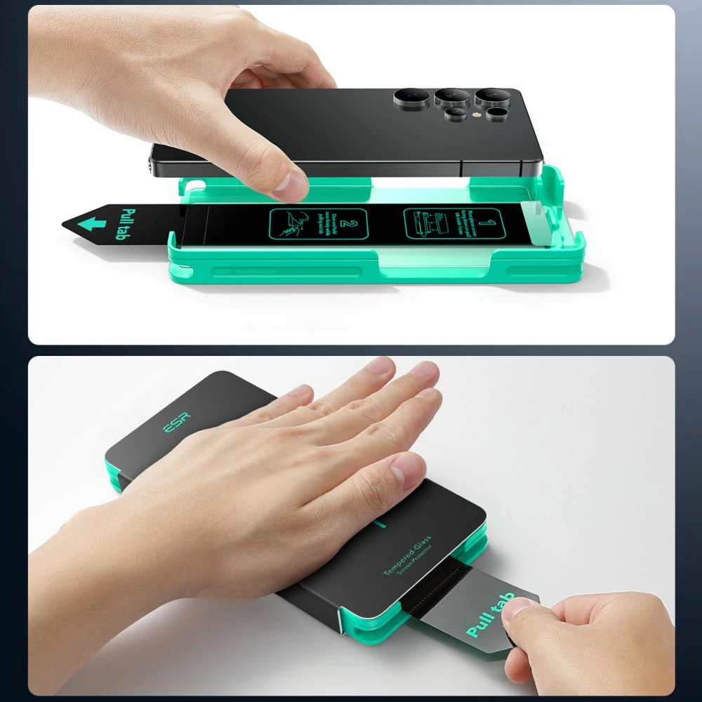 Mbrojtës ekrani xham i temperuar ESR për Samsung Galaxy S25 Ultra, 2 copë, Transparent