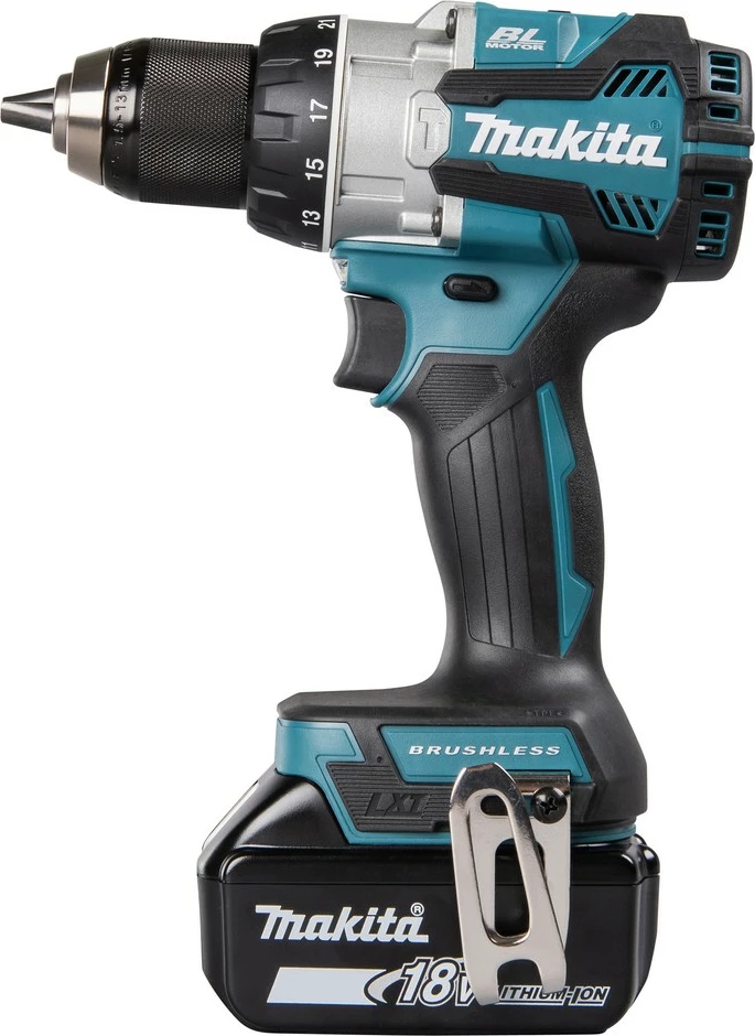 Makineri vidash Makita DHP489RTJ, brushless, 18V, Li-Ion, zi/kaltër