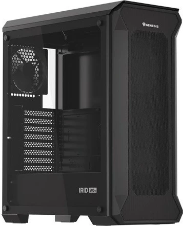 Kasë Genesis Irid 505 V2, Midi Tower, ATX/Micro ATX/Mini ITX, e zezë