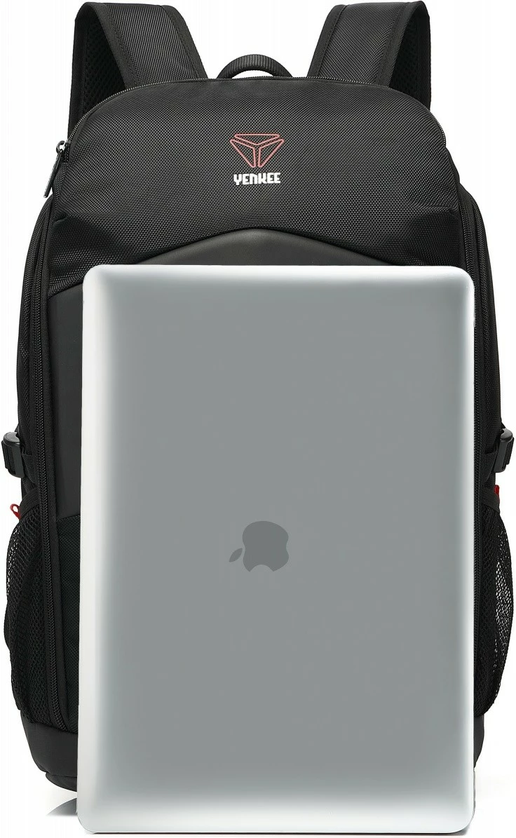 Çantë shpine për laptop YENKEE YBB 1503 SHIELD, 15.6", e zezë/kuqe