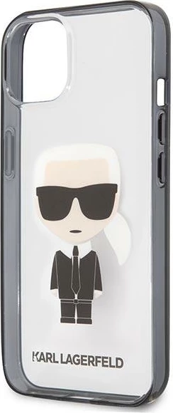 Mbështjellës Karl Lagerfeld KLHCP13SHIKCK për iPhone 13 mini 5.4", transparent Ikonik Karl