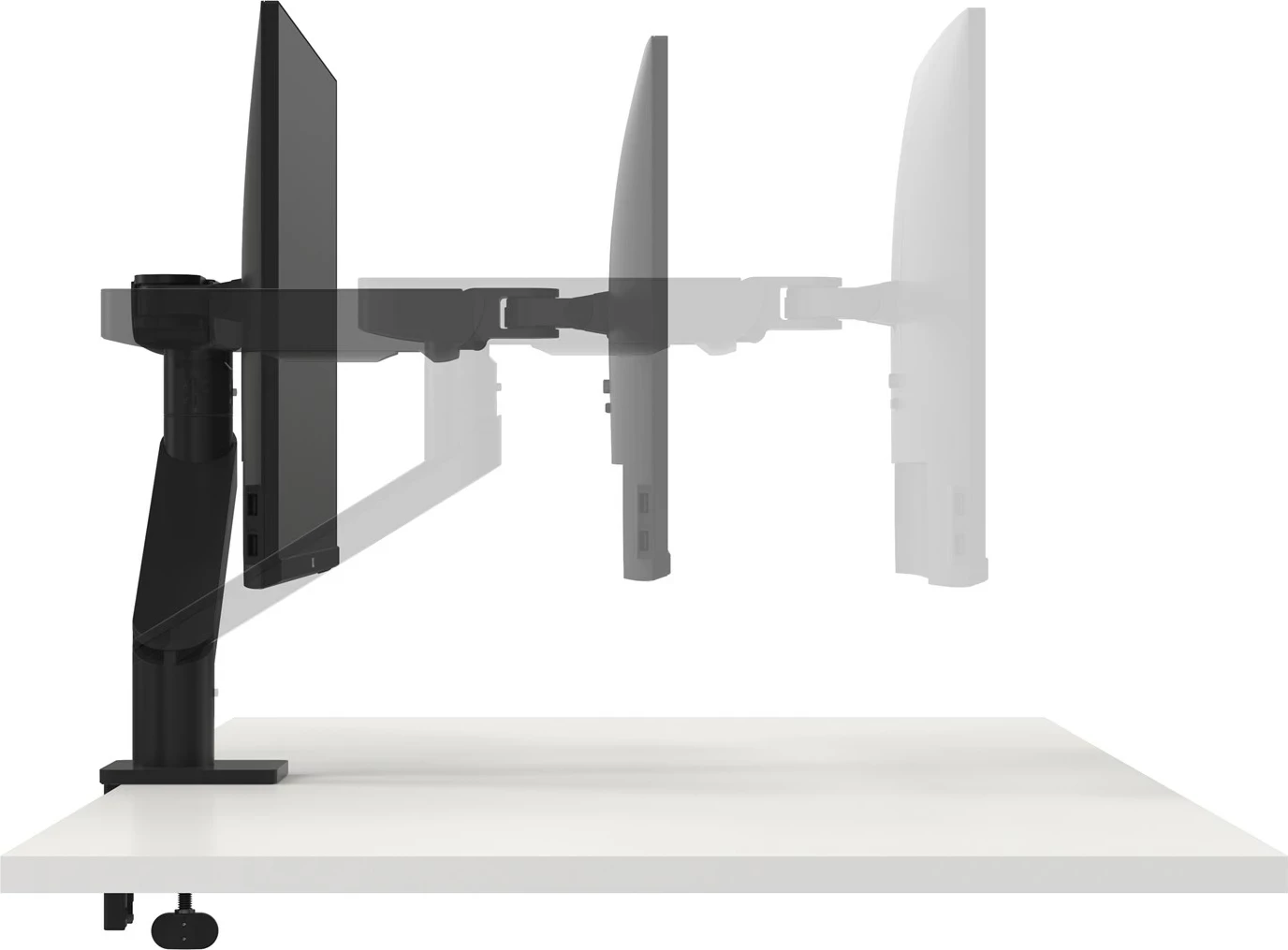 Krah monitori Dell MSA20, për një ekran, i zi