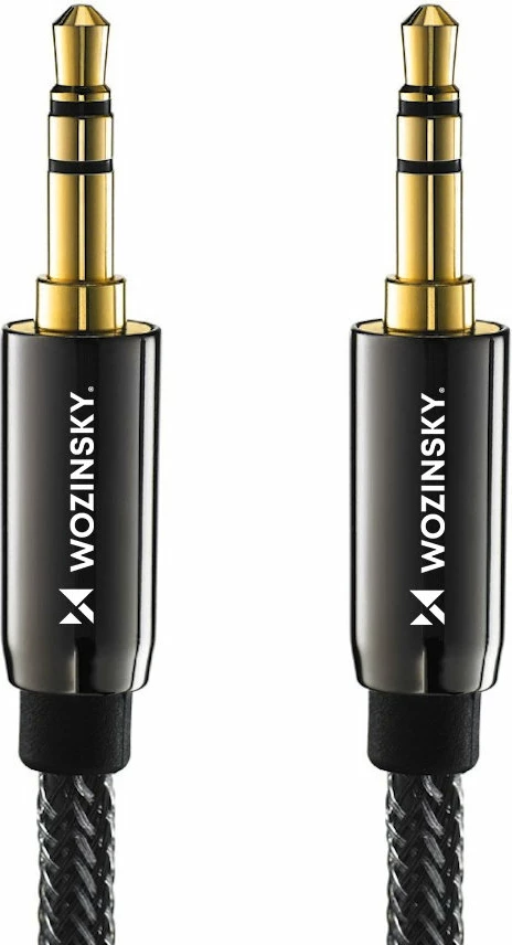 Kabllo audio Wozinsky AUX, 2x mini jack 3.5mm, 2m, e zezë