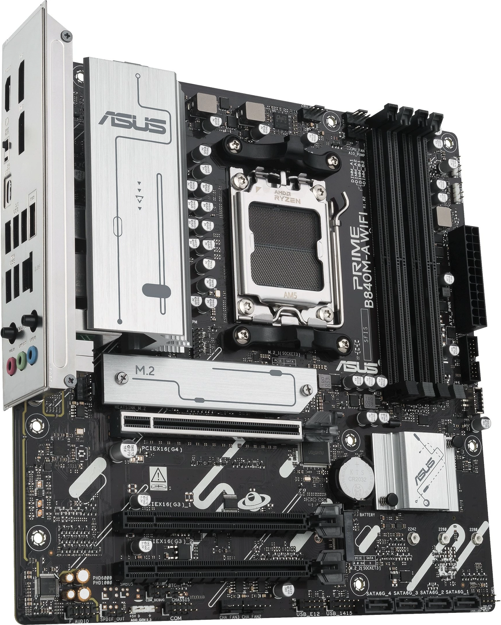 Pllakë amë ASUS Prime B840M-A WIFI, micro ATX, Bluetooth 5.3
