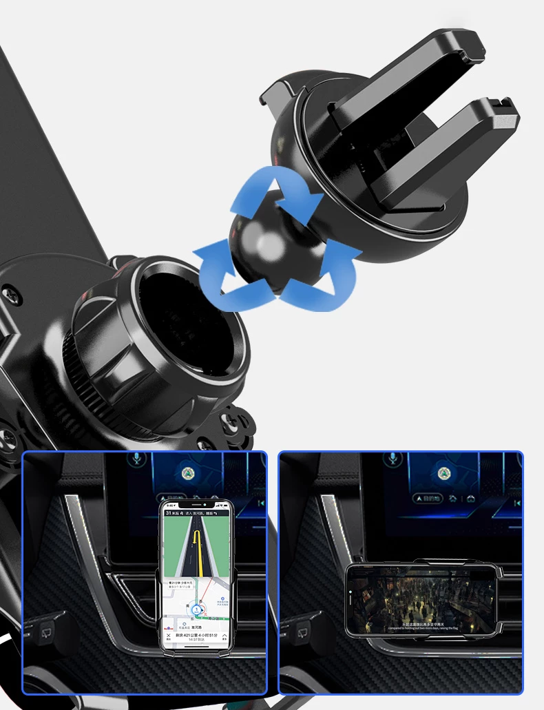 Mbështjellës gravitacional për celular Hurtel YC05, për ventilator të makinës, Gri e errët