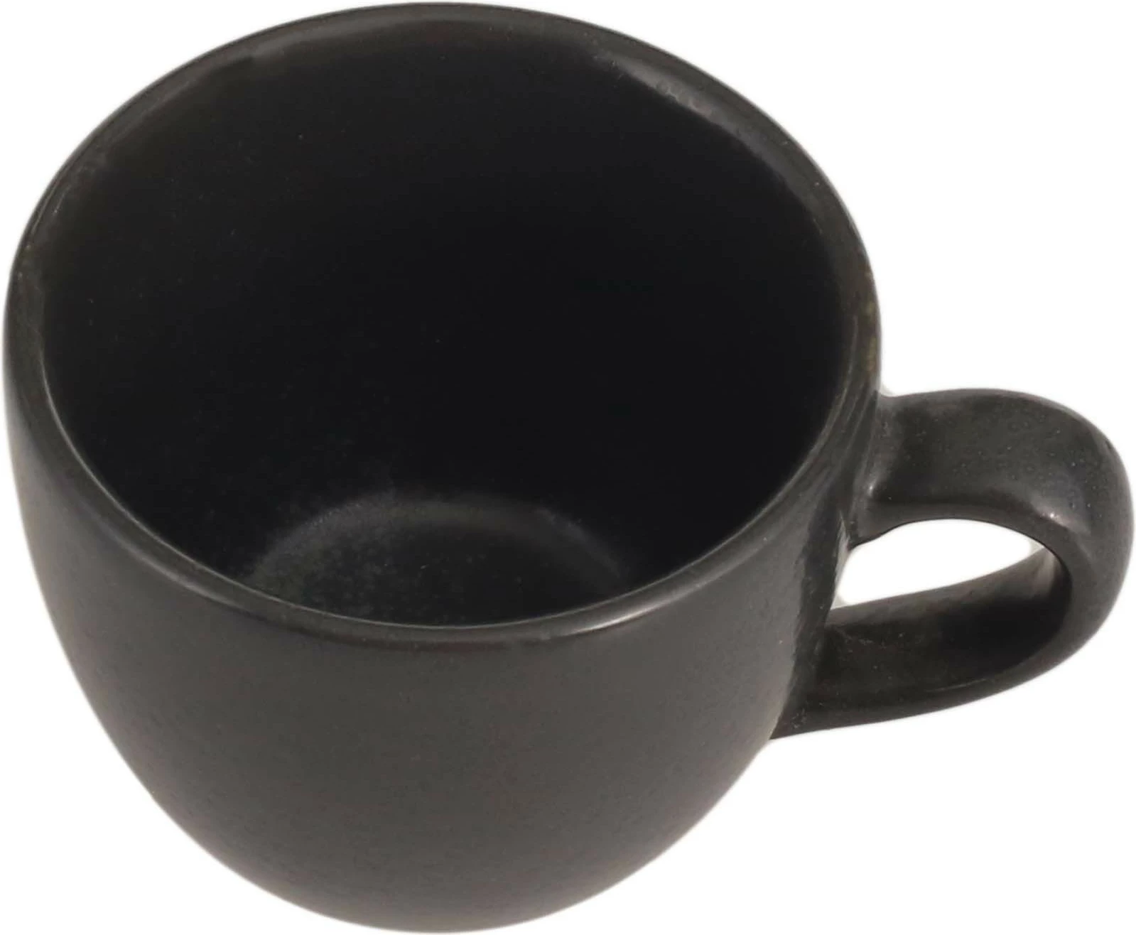 Filxhan espresso Porland Seasons Coal 80 ml, porcelan, i zi, set 6 copë ...