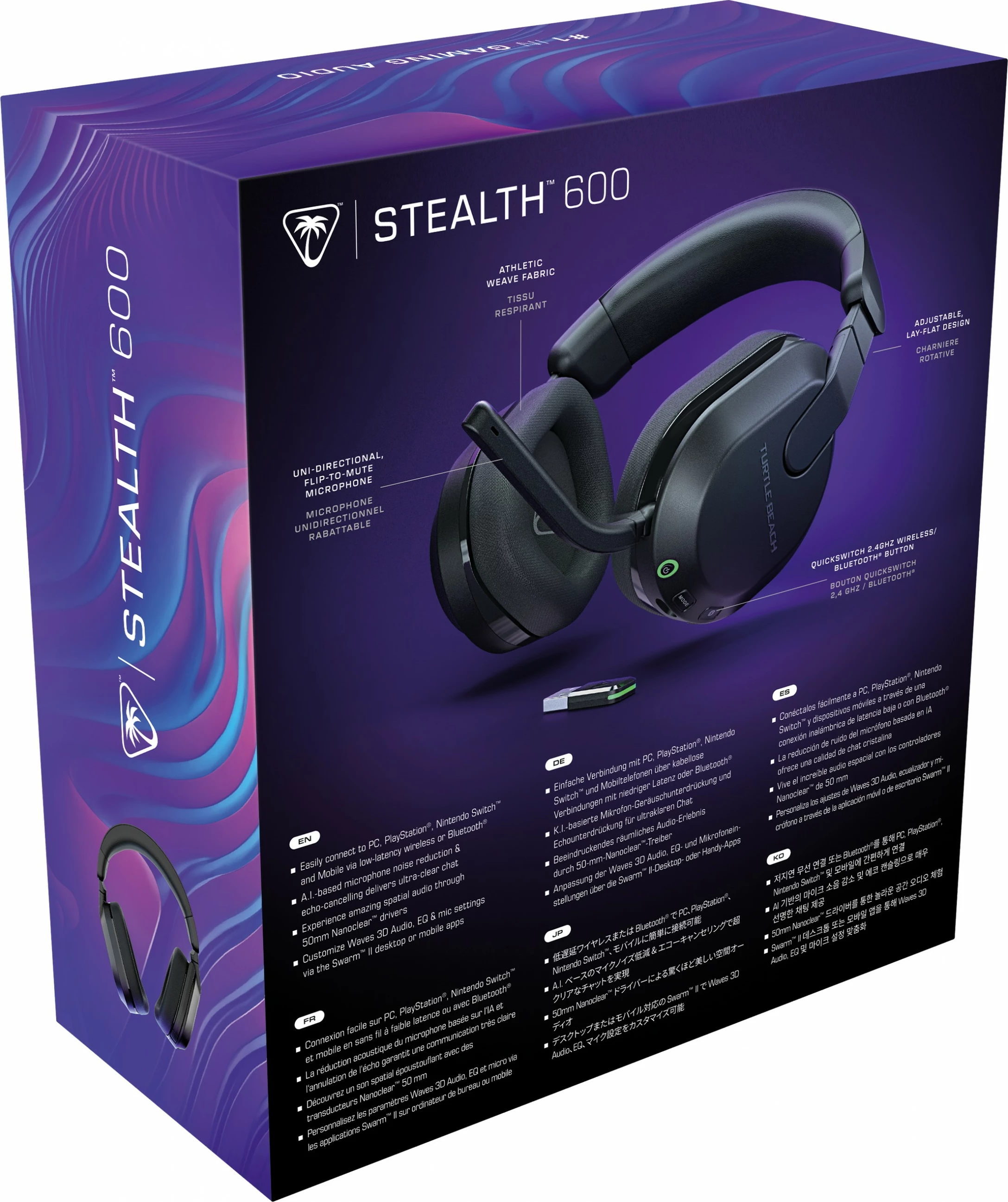 Kufje Turtle Beach Stealth 600 Gen 3, Wireless, Gaming, 20 - 20000 Hz, E zezë
