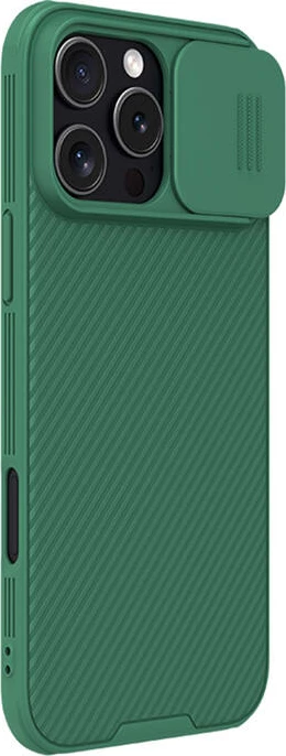 Mbështjellës Nillkin CamShield Pro për iPhone 16 Pro Max, i gjelbër