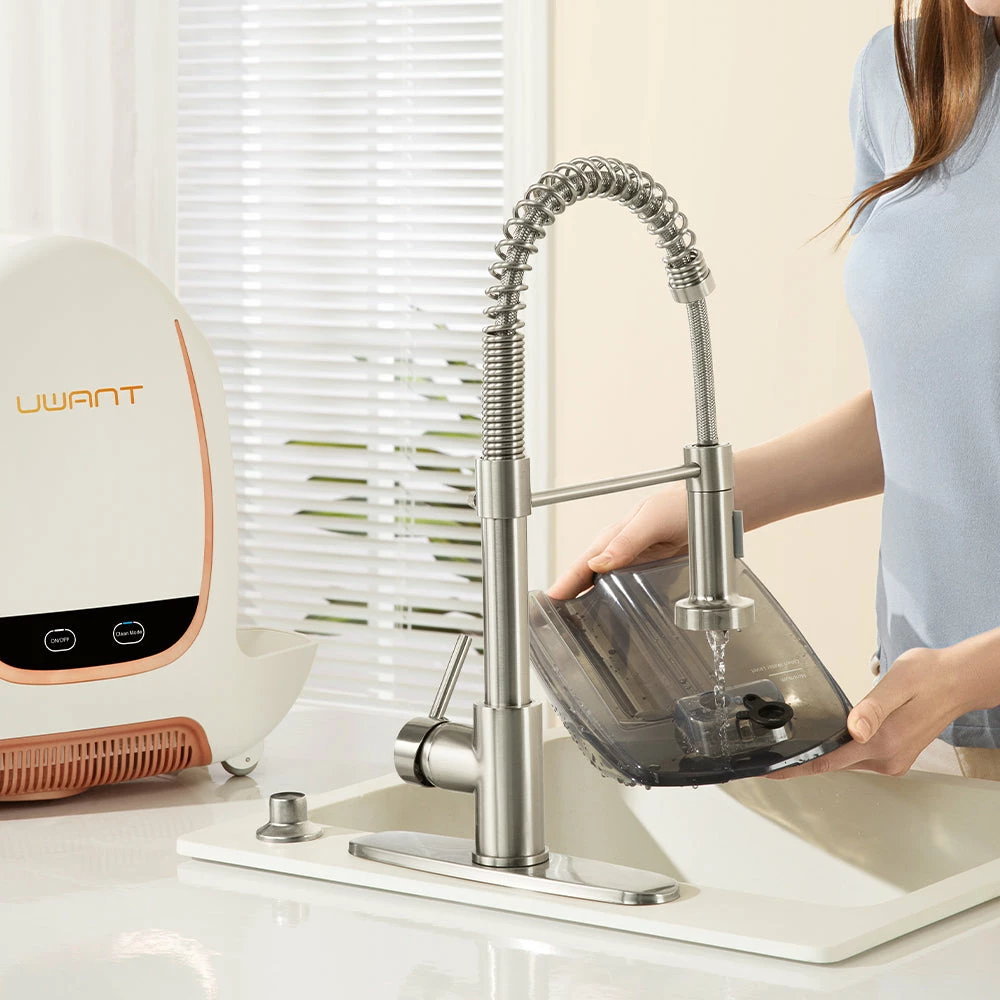 Fshesë për pastrim të thellë (spot cleaner) Uwant B100-S, 450W, 12 kPa, depo ujit 1.8L/1.6L, kabllo 5m, e bardhë/gri