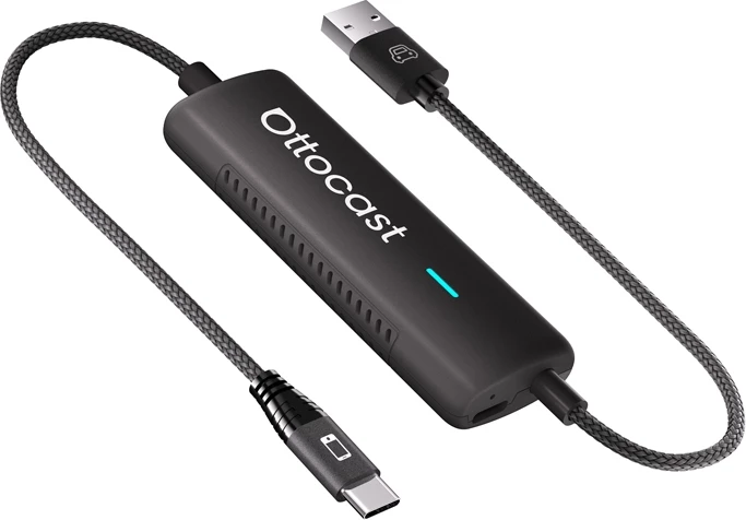 Adapter wireless për makinë Ottocast CA450 me MirrorCast, i zi