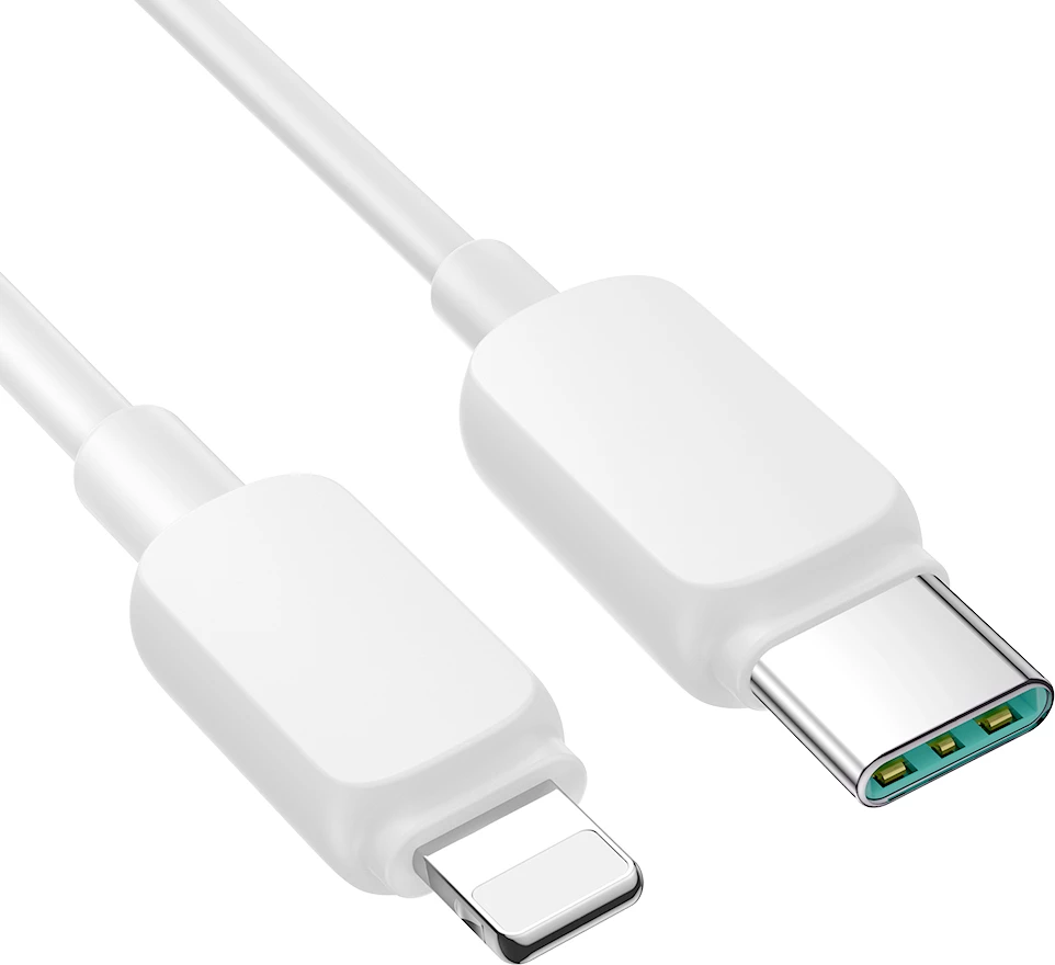 Kabllo Joyroom Multi-Color Series A14, USB-C në Lightning, 1.2m, 20W, Bardhë