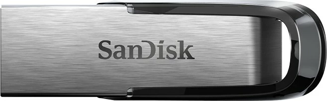 Pendrive SanDisk Ultra Flair 64GB, USB 3.0, Zi/Argjendtë