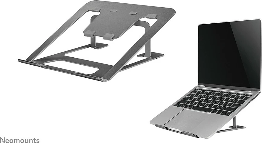 Mbajtës laptopi Newstar NSLS085GREY, alumini, 10-17 inç, gri