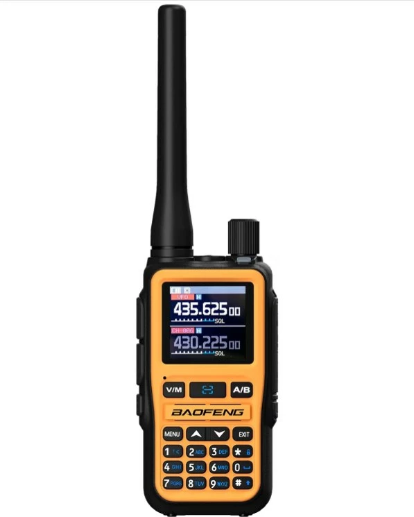 Radio portative BAOFENG UV-5R EU MINI me Bluetooth, USB-C, portokalli