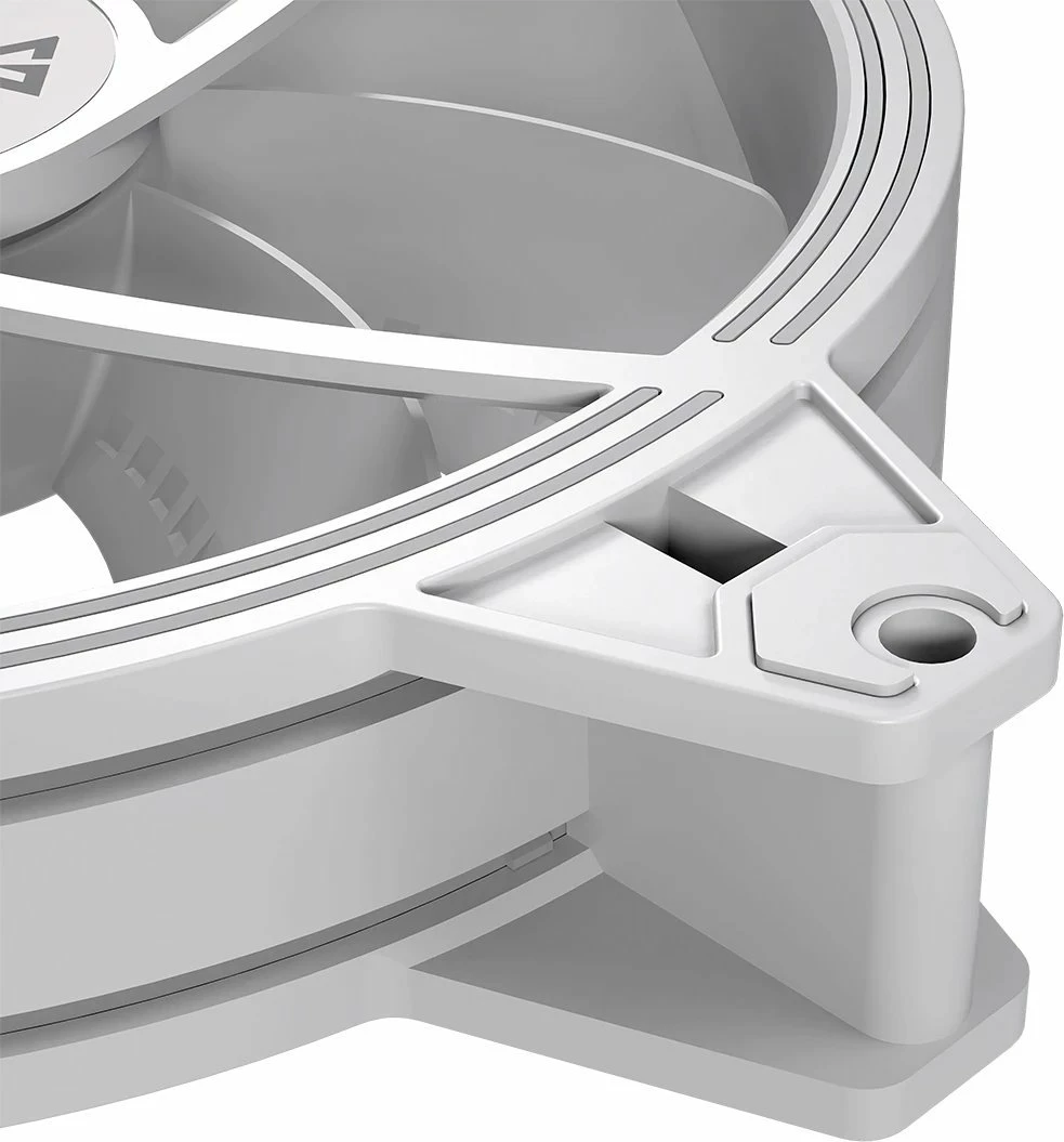 Ventilator kasë Modecom Volcano Apex 140 ARGB 140mm 4-pin PWM, i bardhë, 1 copë