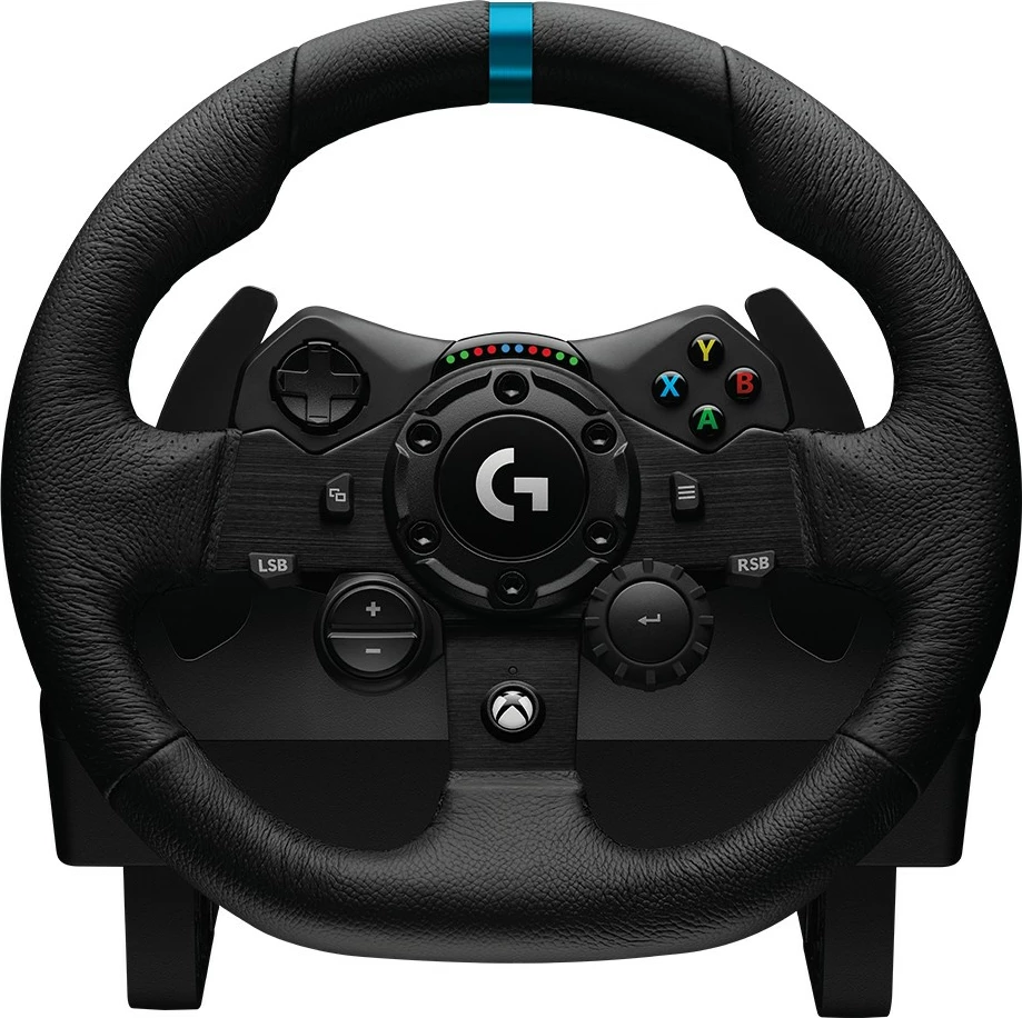 Timoni dhe Pedalet Logitech G G923 për PS5, PS4 dhe PC, Wired, 900°