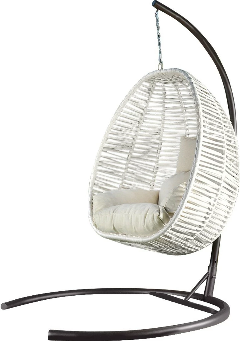 Karrige lëkundëse për kopsht, ngjyrë krem, Hanah Home