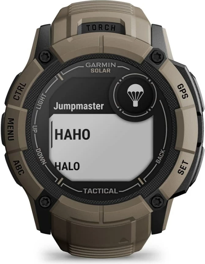 Smartwatch Garmin Instinct 2X Solar Tactical Edition, 50 mm, GPS, Gjelbër
