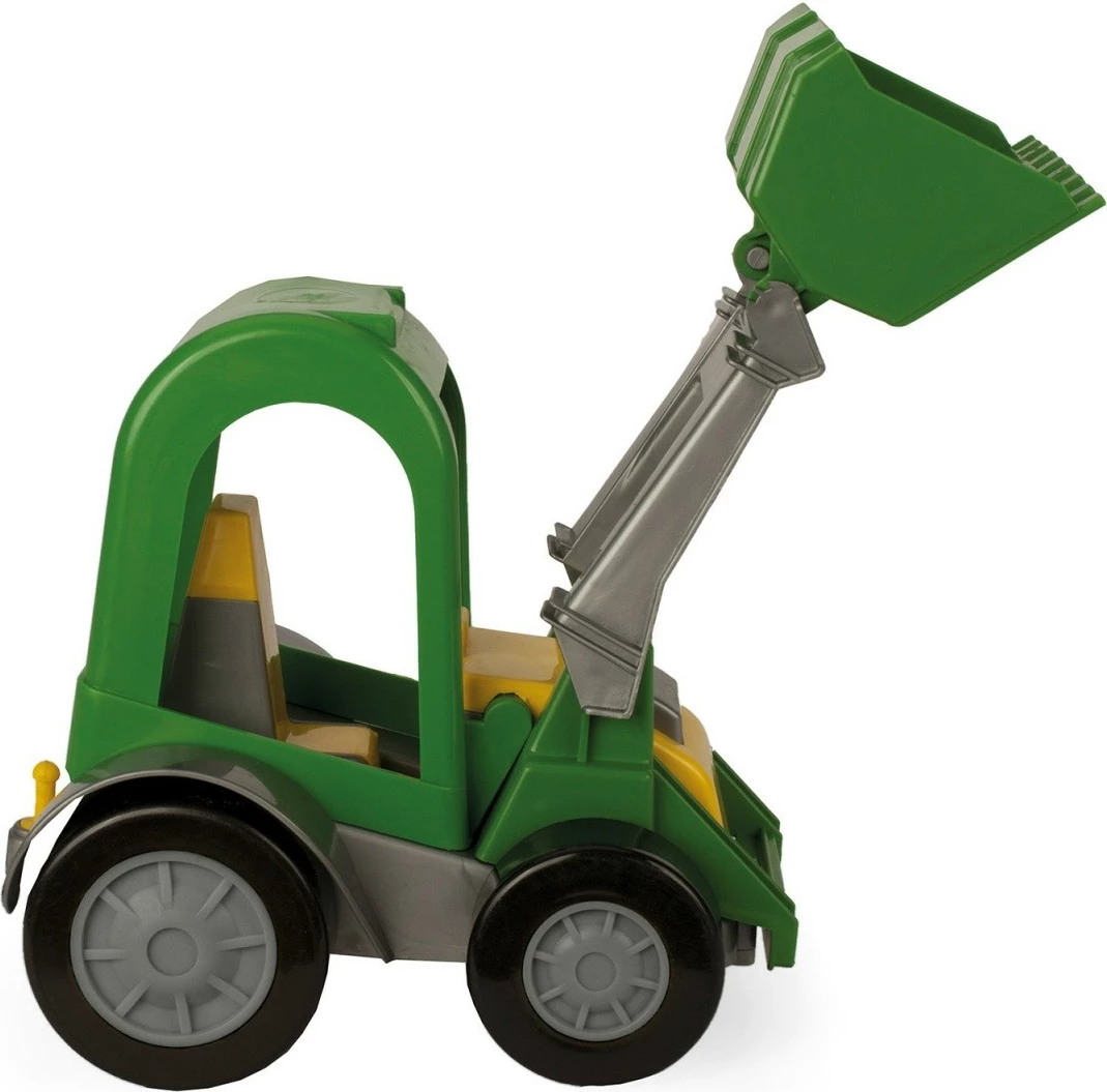 Set lodrash traktor me rimorkio Wader Color Cars, plastikë, 41 cm, Gri/E gjelbër/E verdhë
