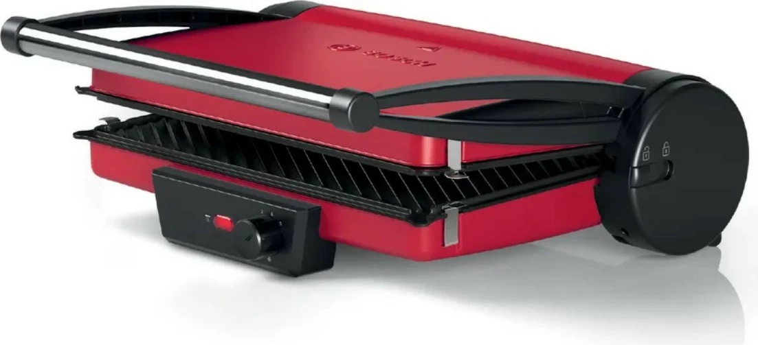 Grill elektrik Bosch TCG4104, 2000 W, i zi/kuq