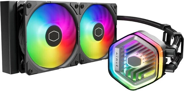Sistem ftohës për procesor Cooler Master MasterLiquid 240 Atmos ARGB, ngjyrë e zezë