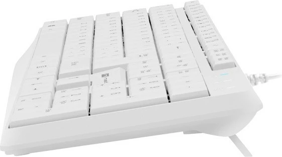 Tastierë Natec Nautilus NKL-1951, me kabllo USB, 1.8m, e bardhë