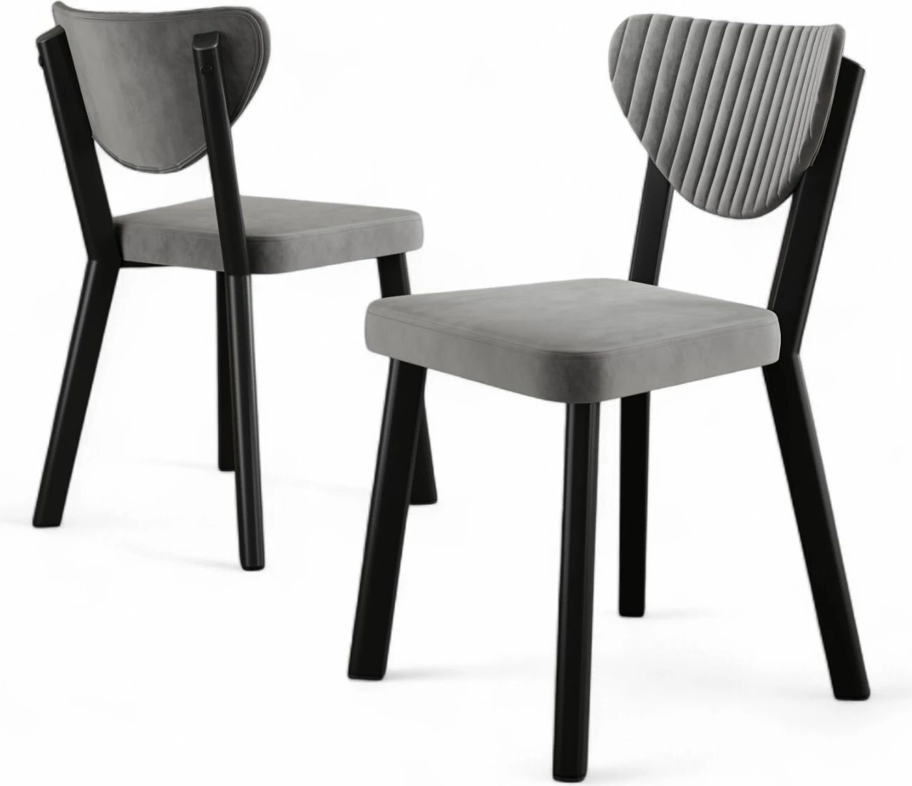 Set karrigesh (6 copë) Hanah Home, Arfe, gri, e zezë