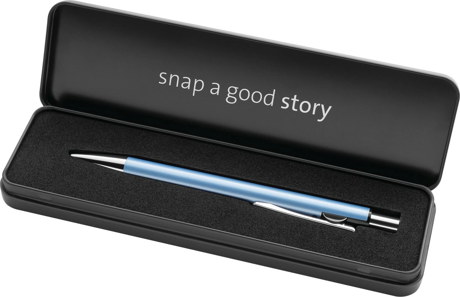 Stilolaps Pelikan Snap Metalic K10 frostblau në kuti metalike