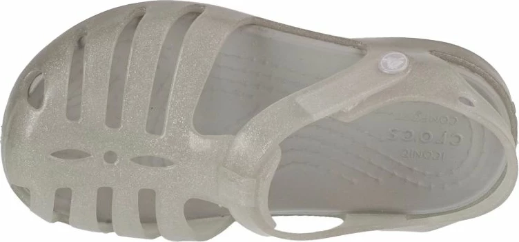 Sandale për fëmijë Crocs Isabella Jr, gri/argjendtë