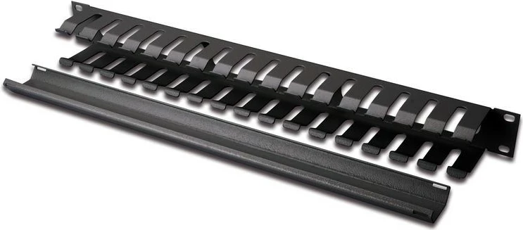 Panel menaxhimi kabllosh EQUIP 19" rack, 1U, metalik, zi