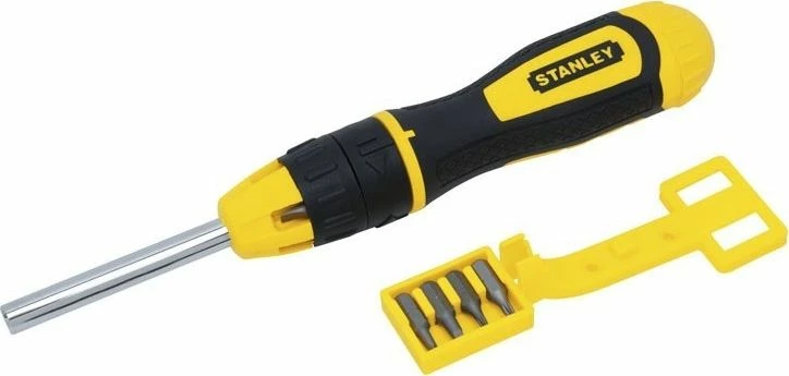 Kaçavidë me kriket Stanley Multi-Bit 68-010, 10 bita 1/4", verdhë/zezë, set