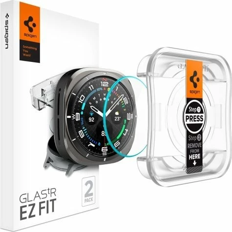 Xham i kalitur Spigen Glas.TR "EZ-FIT" për Samsung Galaxy Watch Ultra 47 mm 2 copë, transparent