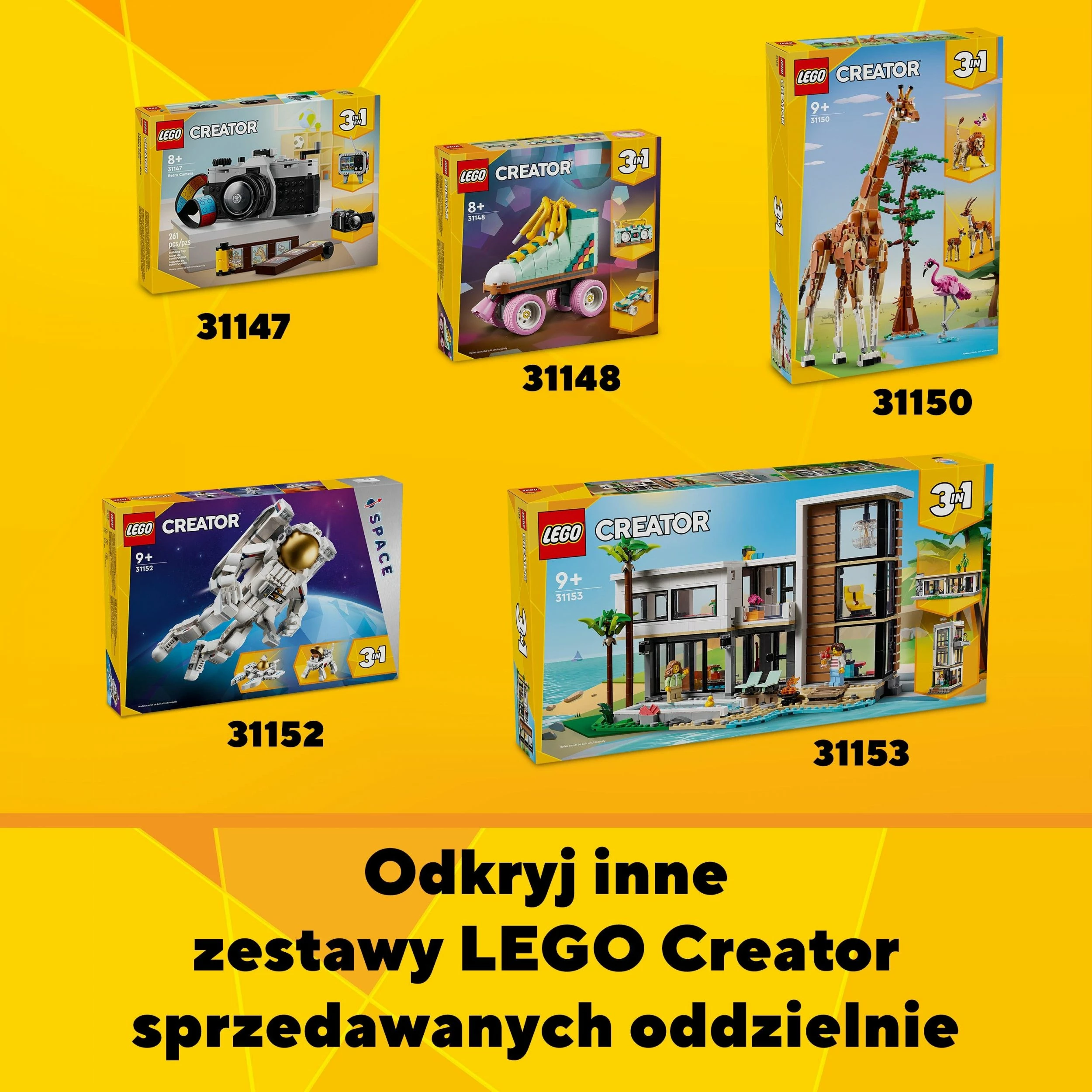 Set ndërtimi LEGO Creator 3-në-1 Tyrannosaurus 31151, 626 copë