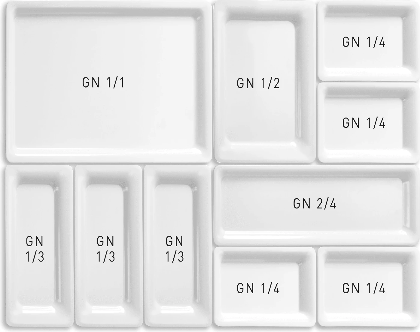 Tabaka melamine Fine Dine GN 1/3 325x176 mm, e bardhë
