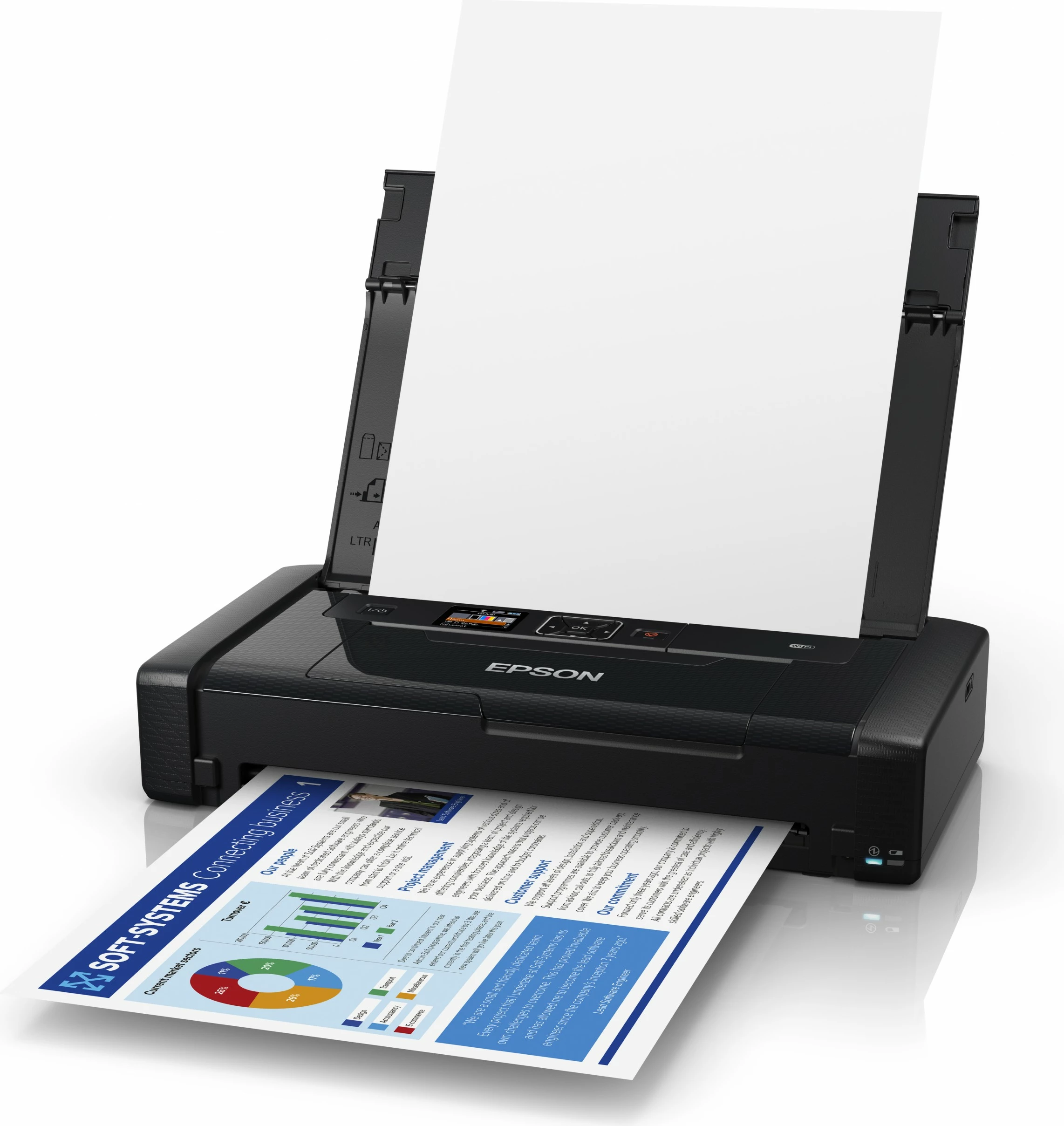 Printer portabël Epson WorkForce WF-110W, 5760 x 1440 DPI, LCD, Wi-Fi, i zi