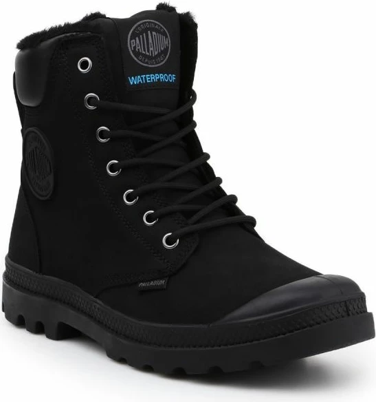 Këpucë Palladium Pampa Sport Cuff Waterproof për meshkuj dhe femra, të zeza