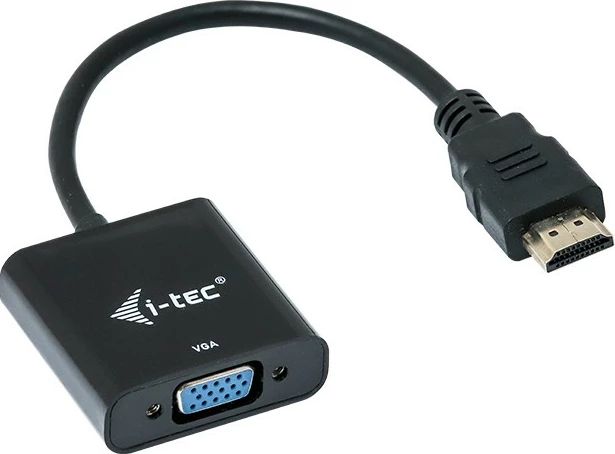 Adapter kabllo HDMI në VGA I-Tec, 0.15m, Full HD, i zi