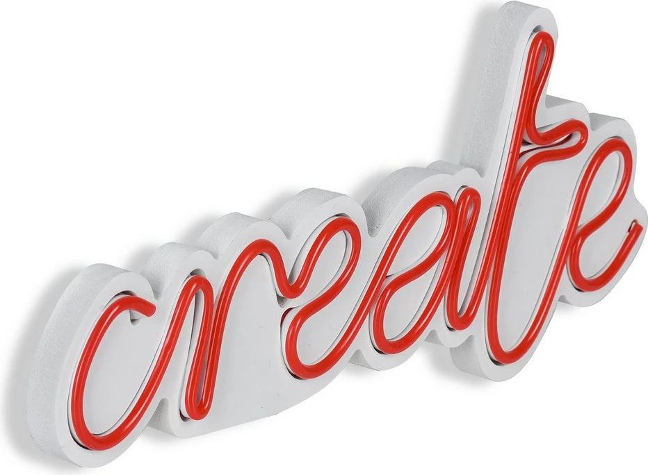 Dritë dekorative plastike LED, 'create', ngjyrë e kuqe